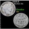 Image 1 : 1910-d Barber Dime 10c Grades f+