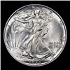 Image 2 : 1943-p Walking Liberty Half Dollar 50c Grades Choice+ Unc