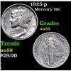 Image 1 : 1925-p Mercury Dime 10c Grades Choice AU