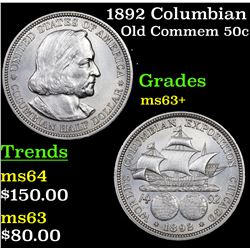 1892 Columbian Old Commem Half Dollar 50c Grades Select+ Unc
