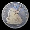 Image 2 : 1870-p Seated Half Dollar 50c Grades vg+