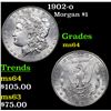 Image 1 : 1902-o Morgan Dollar $1 Grades Choice Unc
