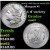 Image 1 : 1878-p 7/8tf Vam 38 I4 R4 5TF Morgan Dollar $1 Grades Select Unc