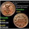Image 1 : 1863 Not One Cent F-196/355 R-3 Civil War Token 1c Grades Choice AU