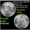 Image 1 : 1935-p Vam 1B1 R5 Peace Dollar $1 Grades Choice Unc