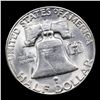 Image 3 : 1952-s Franklin Half Dollar 50c Grades Choice+ Unc