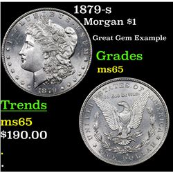1879-s Morgan Dollar $1 Grades GEM Unc