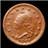 Image 2 : 1863 Liberty Cap Civil War Token 1c Grades vf++
