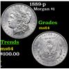 Image 1 : 1889-p Morgan Dollar $1 Grades Choice Unc