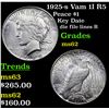 Image 1 : 1925-s Vam 1I R5 Peace Dollar $1 Grades Select Unc