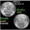 Image 1 : 1883-p Morgan Dollar $1 Grades Choice Unc