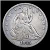 Image 2 : 1845-o No Drapery Seated Half Dollar 50c Grades vf, very fine