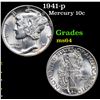 Image 1 : 1941-p Mercury Dime 10c Grades Choice Unc