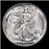 Image 2 : 1937-p Walking Liberty Half Dollar 50c Grades Select Unc