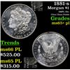 Image 1 : 1881-s Morgan Dollar $1 Grades GEM+ PL