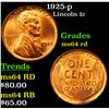 Image 1 : 1925-p Lincoln Cent 1c Grades Choice Unc RD