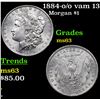 Image 1 : 1884-o /o vam 13 Morgan Dollar $1 Grades Select Unc