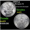 Image 1 : 1885-p Morgan Dollar $1 Grades GEM Unc