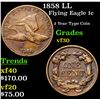 Image 1 : 1858 LL Flying Eagle Cent 1c Grades vf++