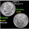 Image 1 : 1882-o Morgan Dollar $1 Grades Select Unc
