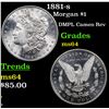 Image 1 : 1881-s Morgan Dollar $1 Grades Choice Unc