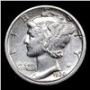 Image 2 : 1934-d Mercury Dime 10c Grades xf+