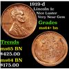 Image 1 : 1919-d Lincoln Cent 1c Grades Choice+ Unc BN