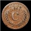 Image 3 : 1863 Union F-700-c3A Civil War Token 1c Grades xf
