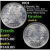 Image 1 : 1901 Liberty Nickel 5c Grades Choice+ Unc