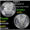 Image 1 : 1880-s Morgan Dollar $1 Grades GEM+ Unc
