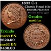 Image 1 : 1833 C-1 Classic Head half cent 1/2c Grades Select Unc BN