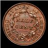 Image 3 : 1833 C-1 Classic Head half cent 1/2c Grades Select Unc BN
