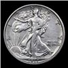 Image 2 : 1917-p Walking Liberty Half Dollar 50c Grades Select AU