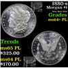Image 1 : 1880-s Morgan Dollar $1 Grades Choice Unc+ PL