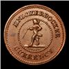 Image 2 : (1863) Knickerbocker Currency Civil War Token 1c Grades Select AU