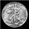 Image 2 : 1940-p Walking Liberty Half Dollar 50c Grades Choice Unc