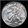 Image 2 : 1937-p Walking Liberty Half Dollar 50c Grades Choice AU/BU Slider