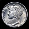 Image 2 : 1936-p Mercury Dime 10c Grades Choice Unc FSB