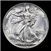 Image 2 : 1936-p Walking Liberty Half Dollar 50c Grades Choice Unc
