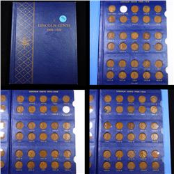 ***Auction Highlight*** Virtually Complete Lincoln Cent Book 1909-1940 88 coins Grades (fc)