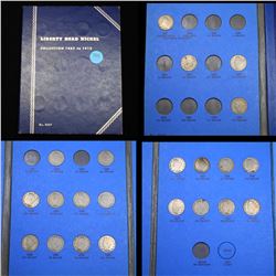 Partial Liberty Nickel Book 1883-1912 22 coins Grades