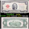 Image 1 : 1928G $2 Red seal United States Note Choice AU/BU Slider