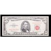 Image 2 : 1963 $5 Red Seal Untied States Note Choice AU