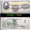 Image 1 : Proof 1878 $10,000 Bureau of Engraving & Printing Untied States Note (Gold Certificate) Proof