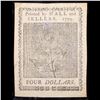 Image 2 : ***Auction Highlight*** Continental Currency January 14th, 1779 $4 Fr-CC90 Sig C. Cist Choice CU (fc