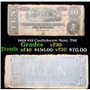 Image 1 : 1864 $10 Confederate Note, T68 vf++