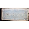 Image 3 : 1864 $20 Confederate Note, T67 vf+