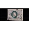 Image 2 : 1863 US Fractional Currency 5c Second Issue fr-1232 Washington In Oval xf