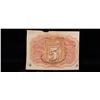 Image 3 : 1863 US Fractional Currency 5c Second Issue fr-1232 Washington In Oval xf