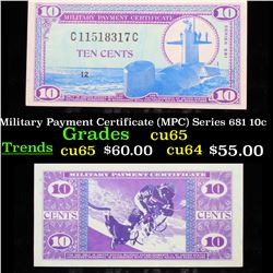 Military Payment Certificate (MPC) Series 691 10c Gem CU